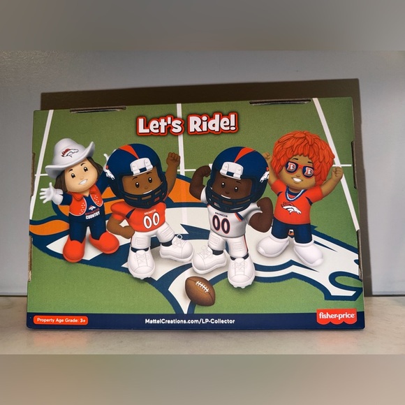 NEW Fisher Price NFL Football Denver Broncos Collector Little People Series 1 - Picture 2 of 4